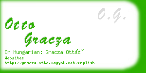 otto gracza business card